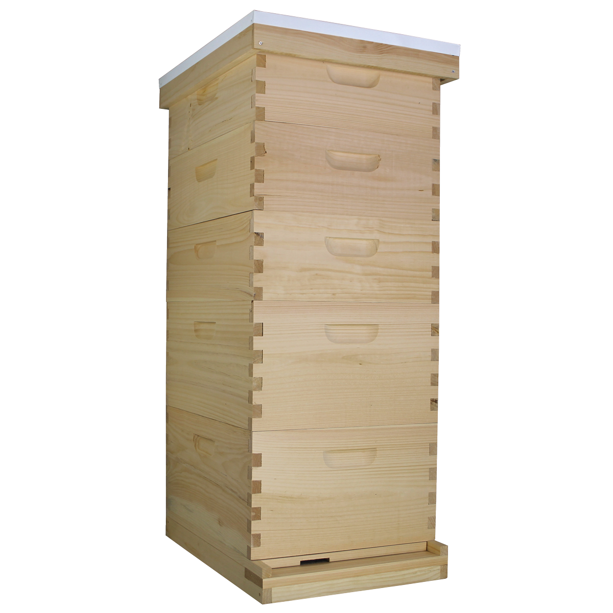 2 Deep and 1 Medium Langstroth Beehive 10 Wooden Frame Box Kit with Waxed Boxes 