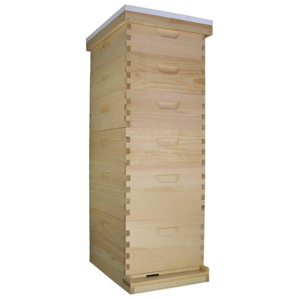 Busy Bees 'N' More Amish Made 10 Frame Beehive With 2 Deep Bee Boxes & 4 Medium Bee Boxes